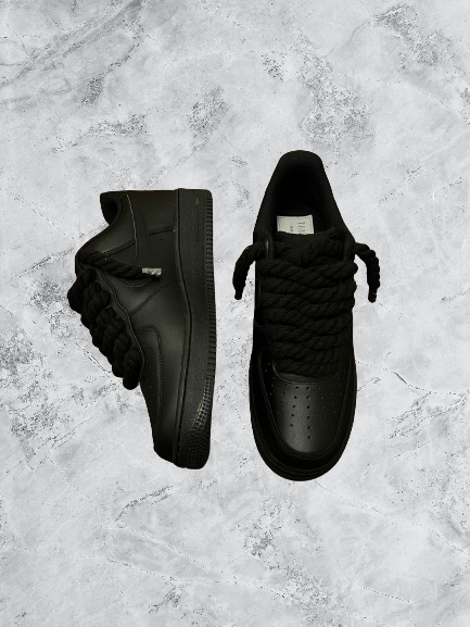 Nike Air Force 1 | Rope Lace Schwarz