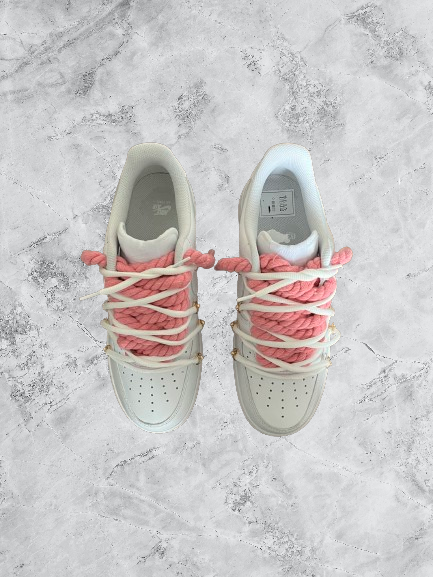 Air Force 1 | OW x Rope Weiß/RosaW