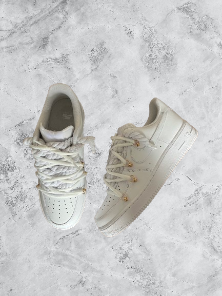 Air Force 1 | OW x Rope Weiß