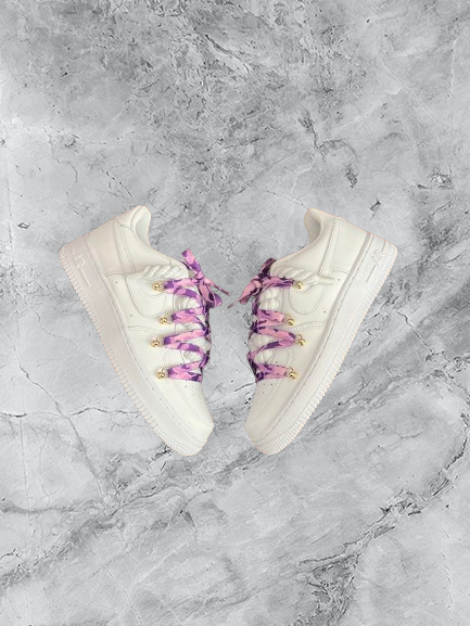 Air Force 1 | OW Camo Lila x Rope Weiß