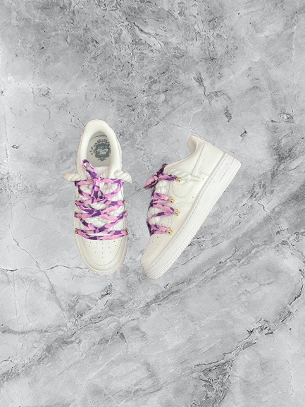 Air Force 1 | OW Camo Lila x Rope Weiß