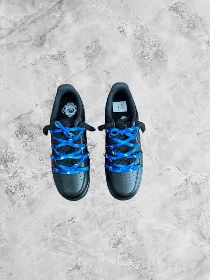 Air Force 1 | OW Camo Blau x Rope Schwarz