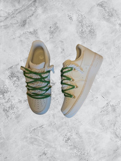 Air Force 1 | OW x Rope Weiß/Grün